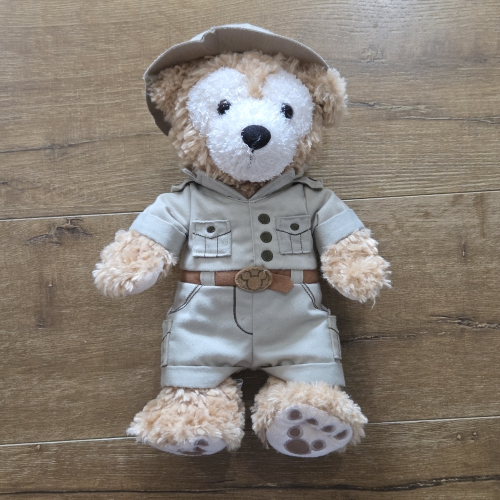 Disney Parks Duffy The Bear Safari Park Ranger Plush M 14" Kidcore Cuddle Cute